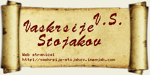 Vaskrsije Stojakov vizit kartica